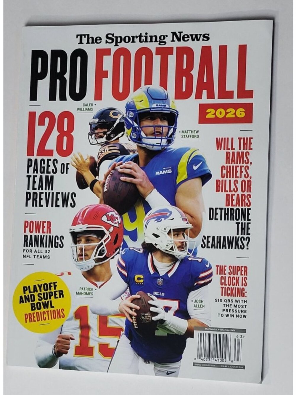 The Sporting News Pro Football 2026 Magazine Team Rankings & Playoffs